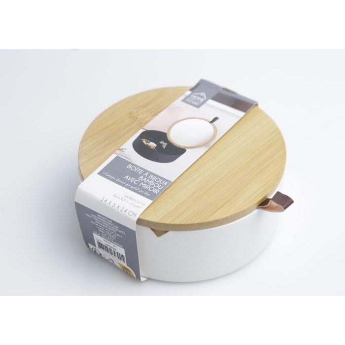 Boîte à bijoux - HOME DECO FACTORY - M36 SB0097 - Bois massif - Blanc - Élégance chic