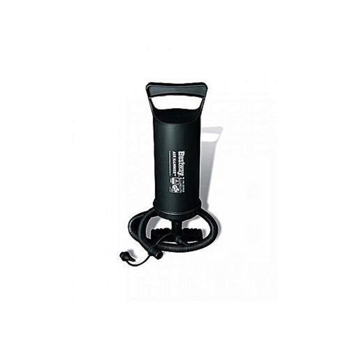 Pompe de gonflage manuelle - BESTWAY - 1,85 L/cycle - Tuyau flexible - 3 adaptateurs - Débit d'air maximum