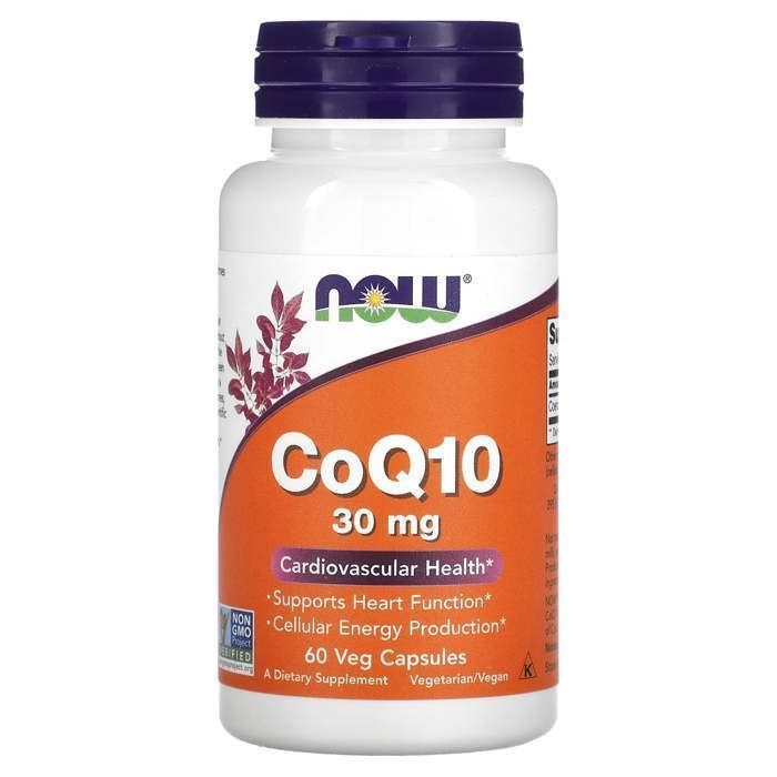 Complement alimentaire Now COQ10 30 mg (60 capsules)