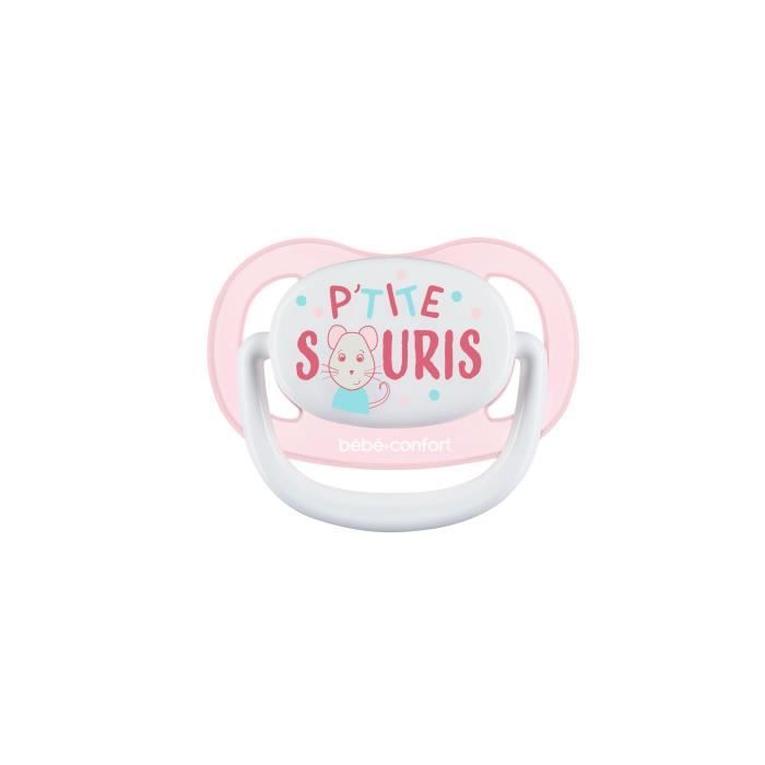 BEBE CONFORT 2 Sucettes Physio Air Confort Silicone 6/18 - Bleu & Rose - P'tite Souris