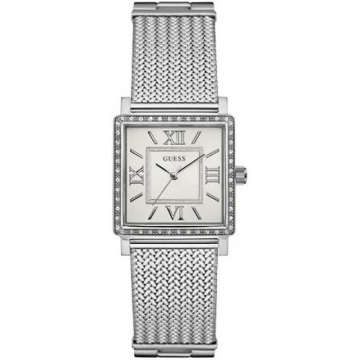 Montre - Guess - Highline - Acier milanais - Étanche 30m - Cadran blanc