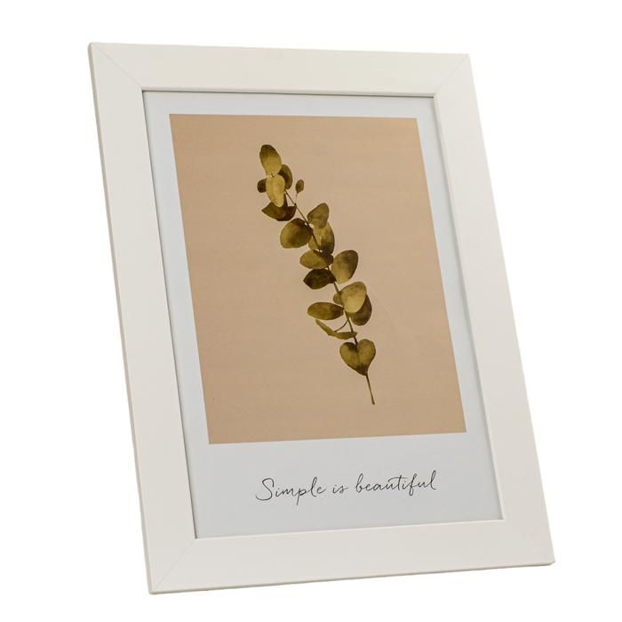 Cadre Photo - PASSION - GULIA - 21x29,7 cm - Blanc - Élégance Chic