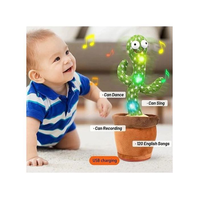 Jouet De Danse Cactus En Peluche,Lectronique Danse Poupe Cadeau Pour Enfants