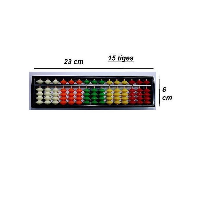 Abacus Soroban 15 Colonnes - Multicolore
