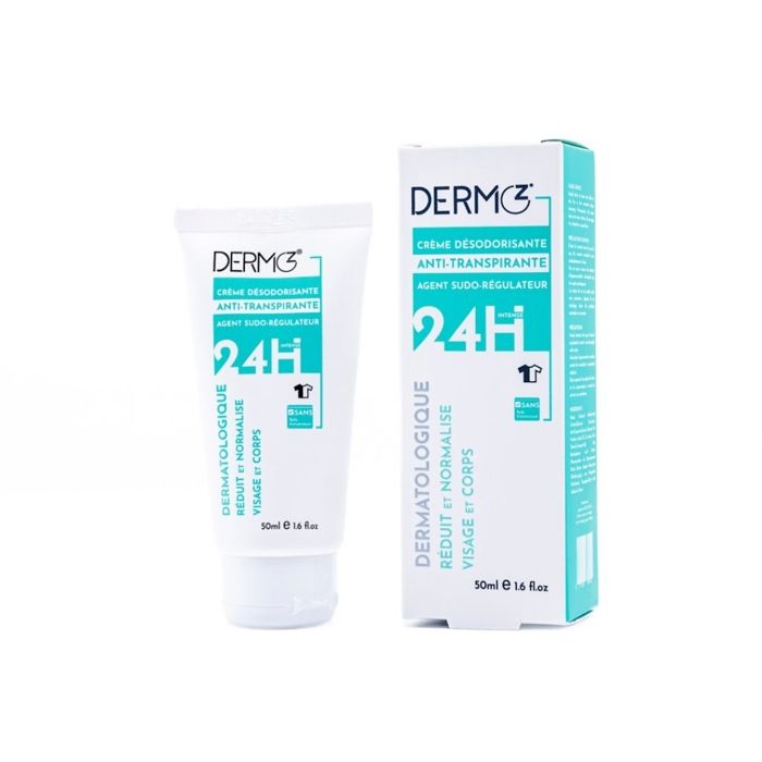 Crème anti-transpirante - Dermoz - 50ml - Régule la transpiration - Non-collante - 24h d'efficacité