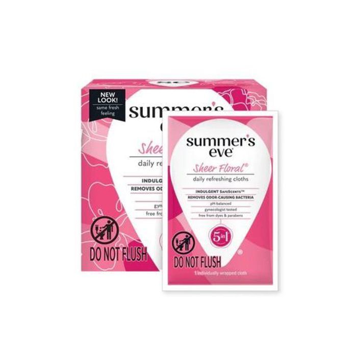 Sheer floral cleansing cloths 16U