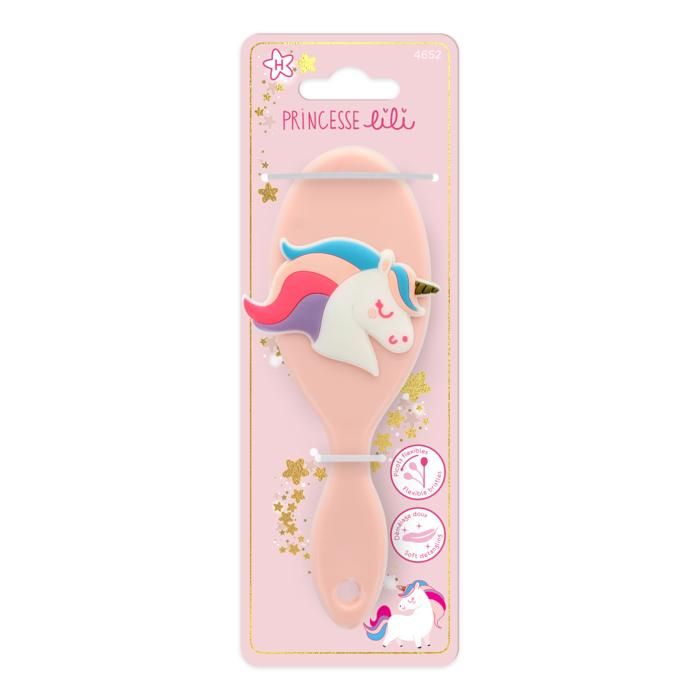Brosse Pneumatique - PRINCESSE LILI - Fillette - Démêlante - Couleurs Aléatoires - Douceur