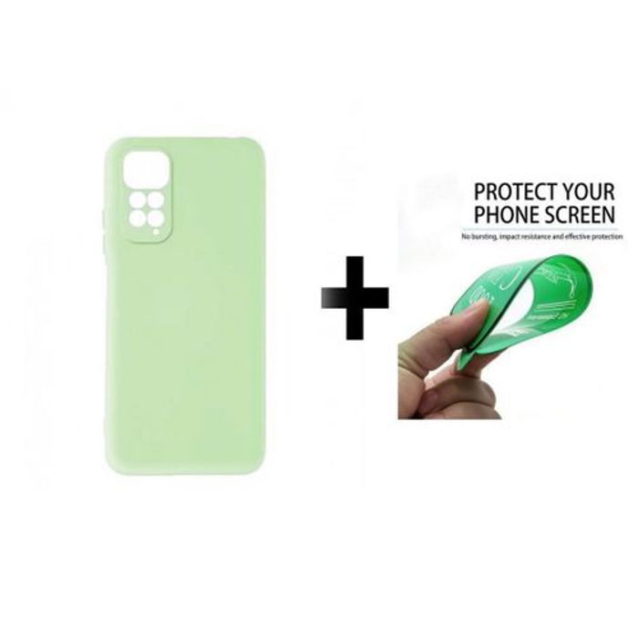 Pochette - GÉNÉRIQUE - Redmi Note 11 4G - Silicone Souple - Vert Pistache - Protection Incassable