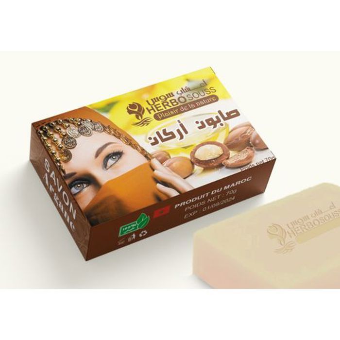 Savon naturel - Argan - 70g - 100% naturel - Nourrissant - Sans parabène