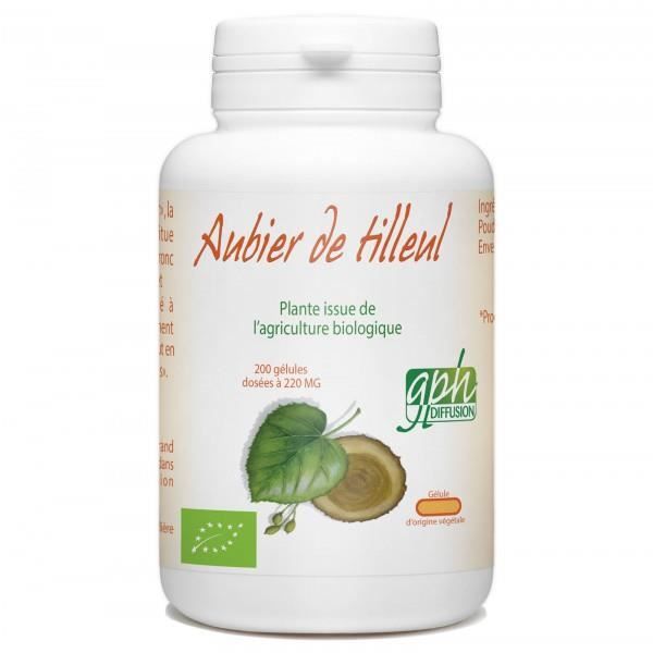 Aubier de tilleul bio 200 gélules végétales