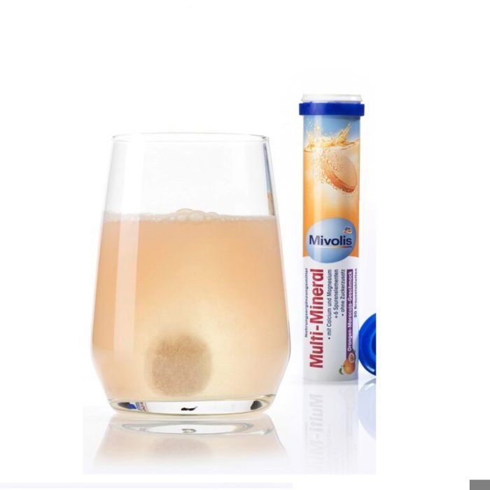 Multi-minéraux, 20 Comprimés Effervescents, Mivolis