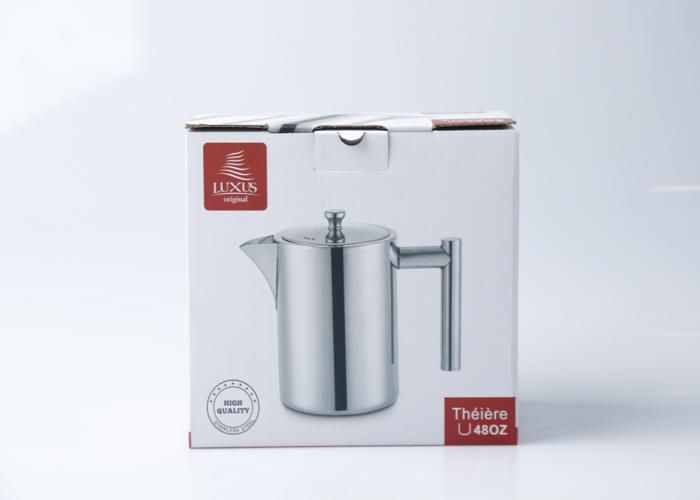 Théière - Inox 1,5L - Design raffiné - Résistante - Pour adultes