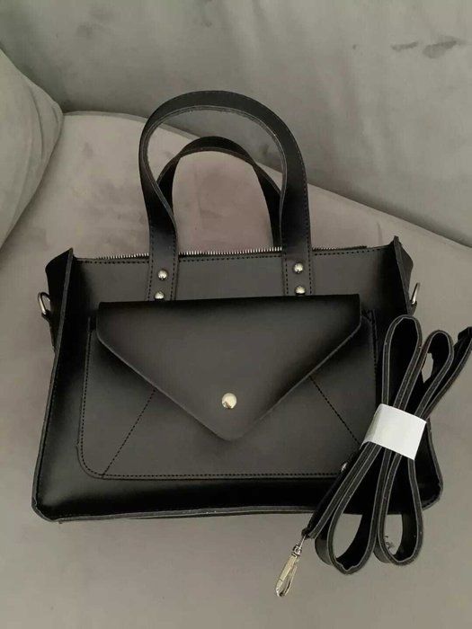 Sac à main - Noname - Cuir synthétique - Pochette frontale - Bandoulière amovible - Noir
