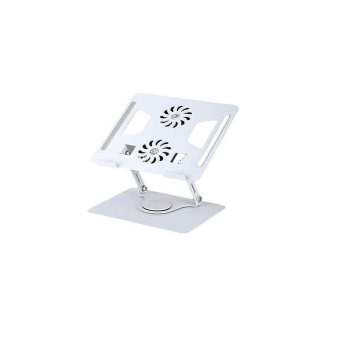 Support Réglable Pc Portable et Tablette 360° avec Ventilateur de Refroidissement électrique