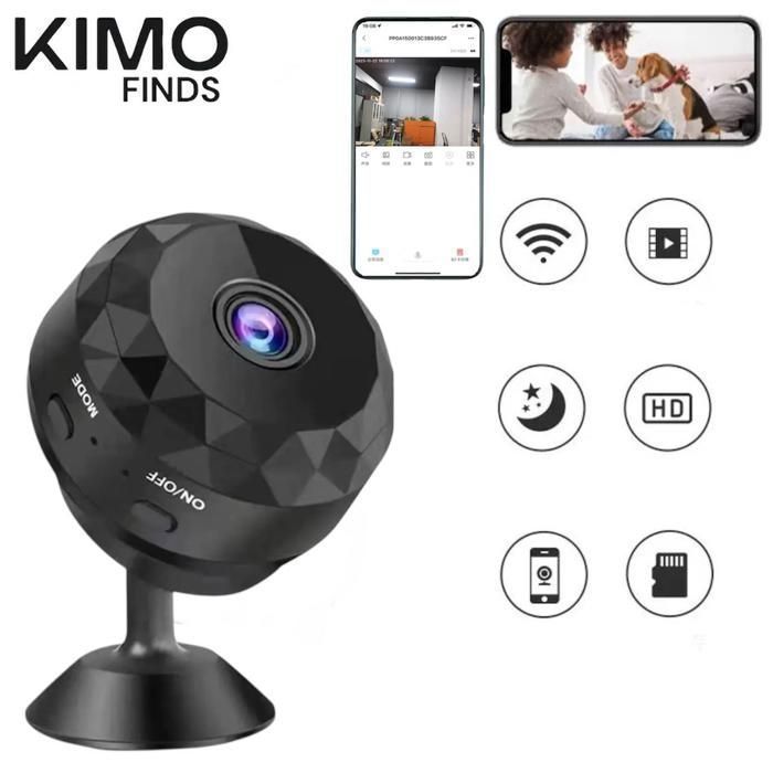 Caméra IP WiFi - W10 - Full HD 1080P - Vision nocturne - Détection de mouvement - Enregistrement TF