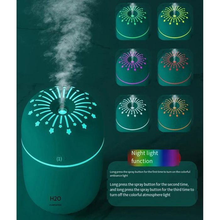 Diffuseur d'arômes - H2O - USB - Humidificateur d'air - Portable - Huile essentielle