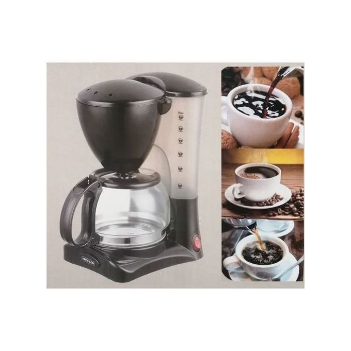 Machine à café - KRÖHLER - Électrique 6 tasses - 550W - Anti-gouttes - Plaque maintien au chaud