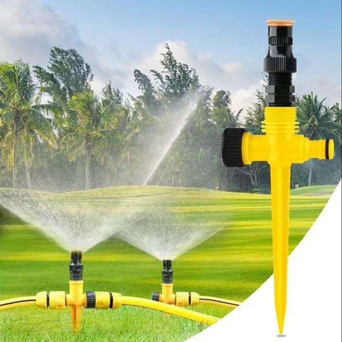 Système d'irrigation automatique à rotation complète pour jardin/pelouse