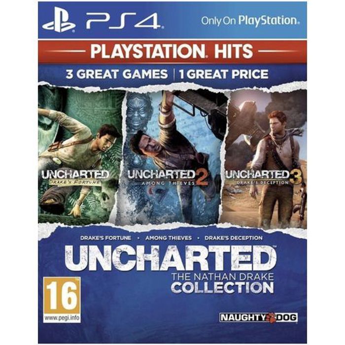 Jeu vidéo - Naughty Dog - Uncharted The Nathan Drake Collection - PS4 - Multicolore - Immersif