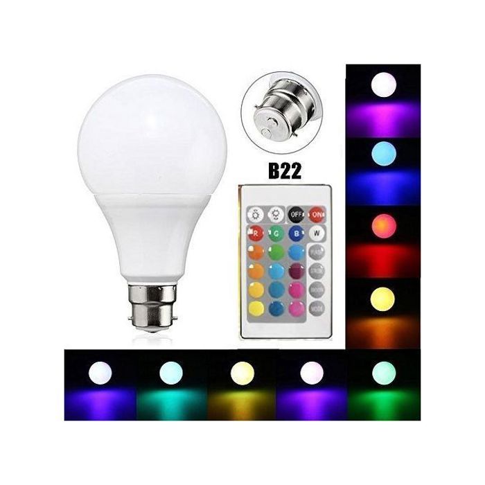 Ampoule LED RGB avec Télécommande - Changement de Couleur