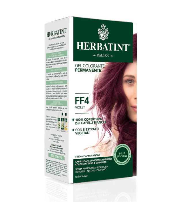 Teinture définitive - Herbatint - FF4 Violet - 150ml - Sans ammoniaque - Brillance
