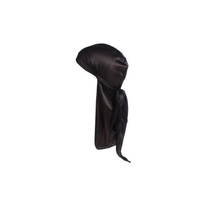Durag - GENERIC - Satiné en Soie - Noir - Pour Homme et Femme - Protection des Cheveux