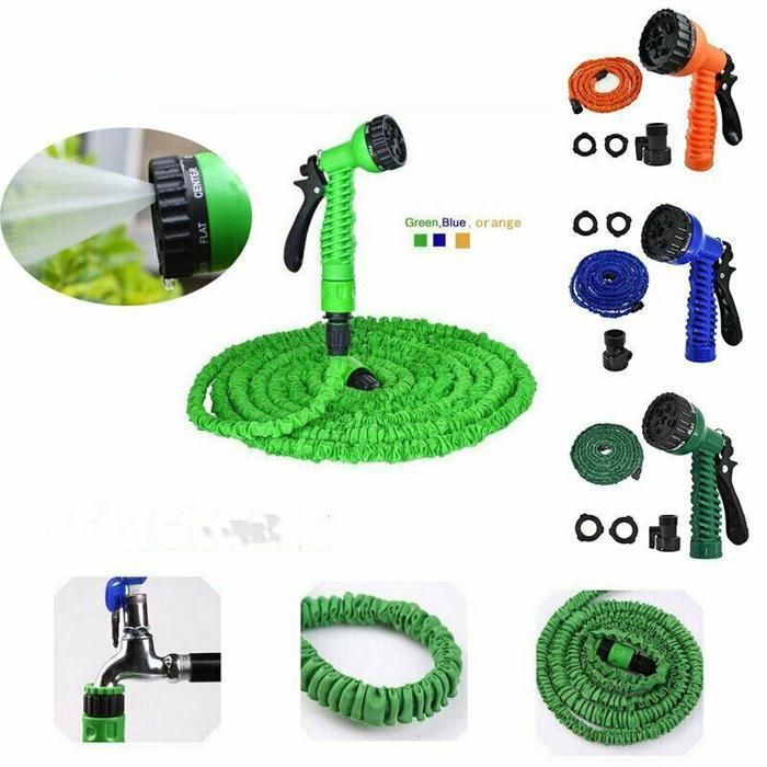 Tuyau de lavage de voiture, installations de nettoyage et d'arrosage, 15m / 50ft (Couleur aléatoire)
