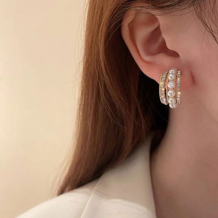 Boucles d'oreilles - GENERIC - Multicouche C - Perles - Femme - Adulte