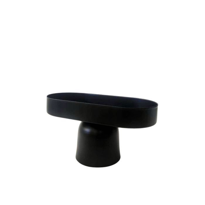 Coupe à servir - Non spécifié - 2187-1 - Métal noir - Ovale - 20 cm x 10 cm