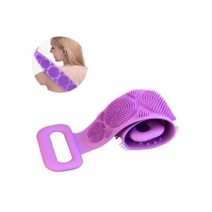 Brosse à récurer en silicone pour douche, brosse à dos, Luffa pour le corps, Massage de dos