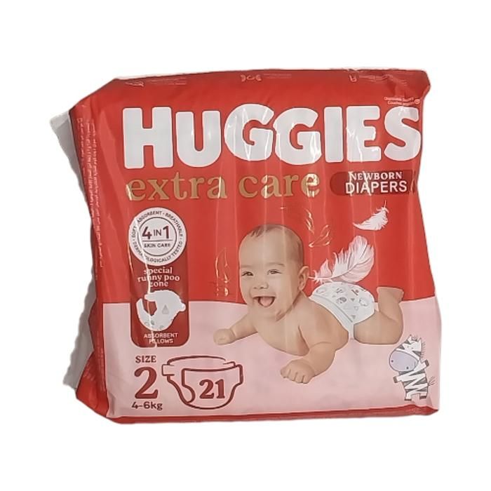 Couches bébé Newborn T2 Huggies 21 unités