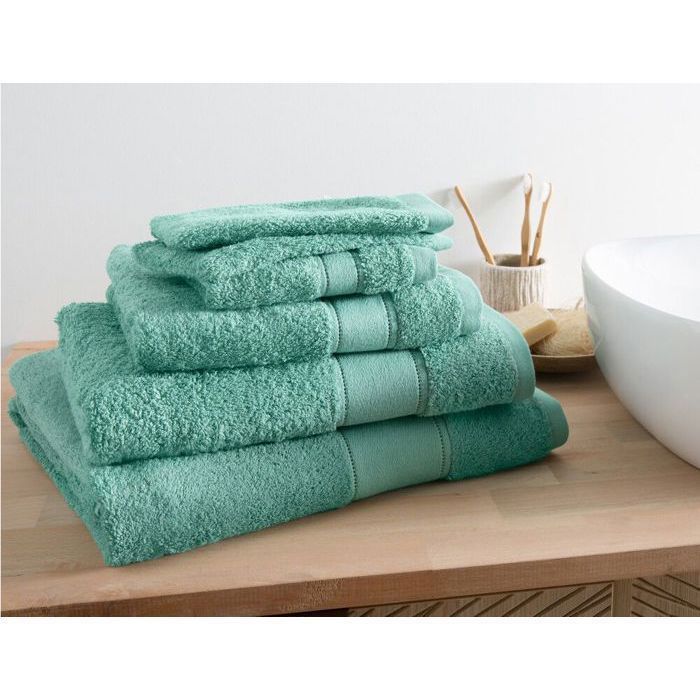 Serviette - Matinale - 50x100 cm - Vert Sauge - 65% Coton - 35% Modal - Douceur et Absorption