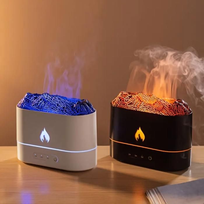 Humidificateur à Ultrasons avec Diffusion d'Huiles Essentielles et Éclairage LED(Couleur aléatoire)