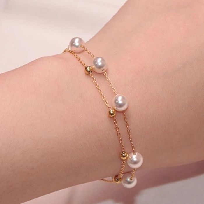 Bracelet avec breloque en perles élégant tendance 2021