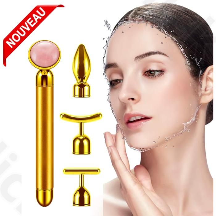 Kit de Rouleau de Massage électrique pour Le rouleau visage, Rouleau 3D Forme T rouleau massage visage