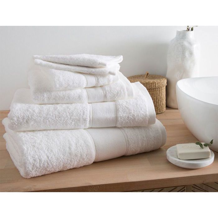 Serviette invité - Matinale - 30x50 cm - Blanc - 65% coton - 35% modal