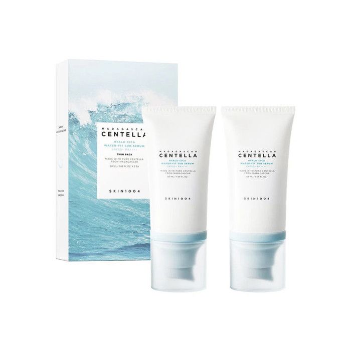 Sérum Solaire - SKIN1004 - Madagascar Centella Hyalu-Cica - SPF 50+ - 2x50ml - Hypoallergénique