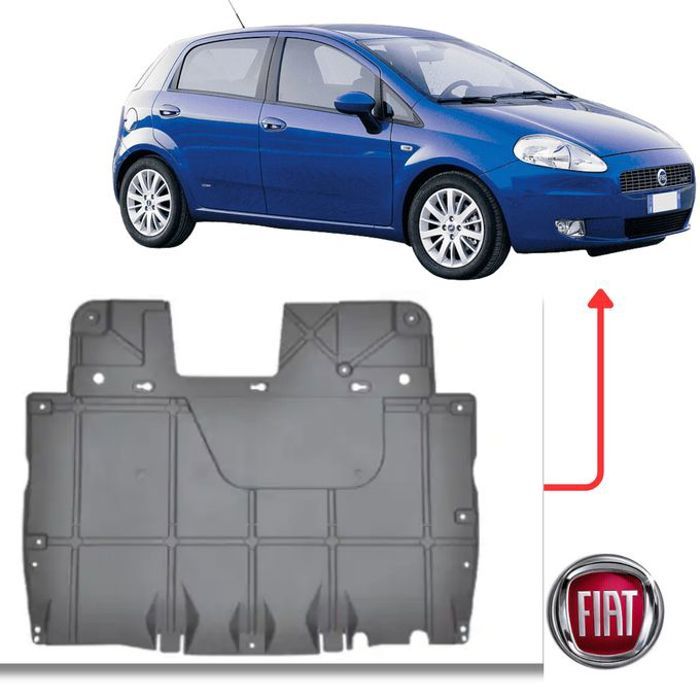 Cache Sous Moteur pour Fiat Grande Punto