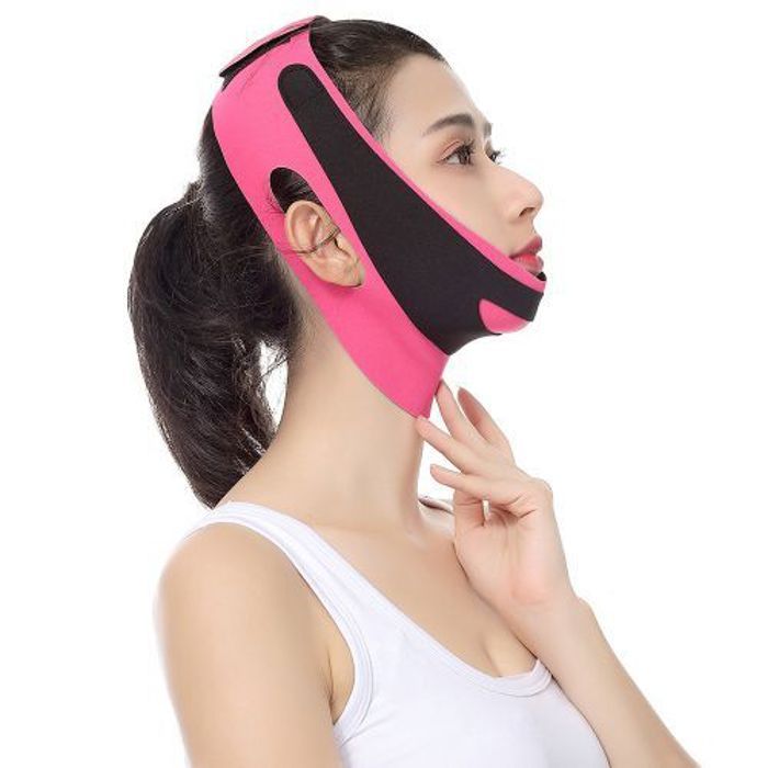 Bande élastique amincissante de levage pour le visage, bande de bandelette en V