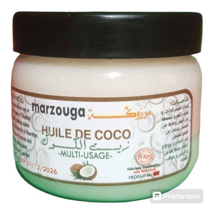 Pack de 30 Huile de coco - 100% BIO - 200 g Certifié Par ISO 22716