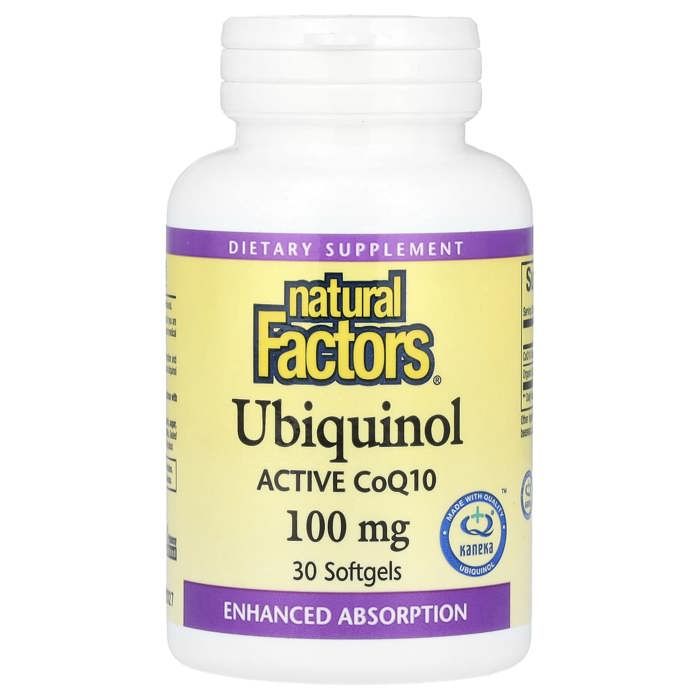 Ubiquinol, CoQ10 actif, 100 mg, 30 gélules