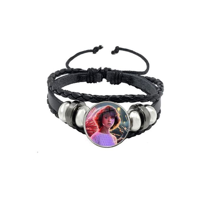 Bracelet En Cuir Stranger Things Nancy HD Cosplay Serie Netflix
