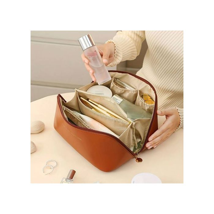 Trousse De Maquillage À Grande Capacité Portable Étanche pour Voyage