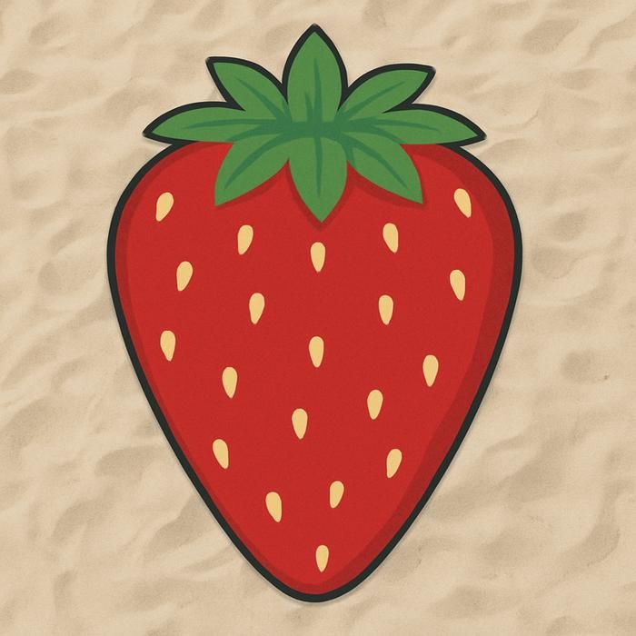 Serviette de plage - Fraise - Douceur - Absorbante - Légère - Plusieurs couleurs