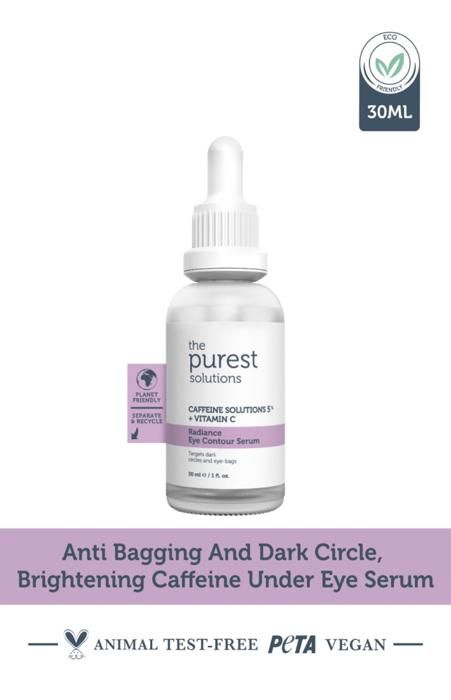 The Purest Solutions Caféine 5% + Vitamine C Sérum éclat contour des yeux 30ml