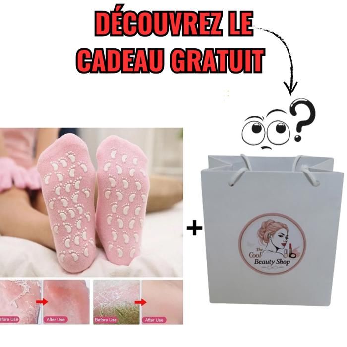 Chaussettes réutilisable en gel, chaussettes en silicone, hydratantes, exfoliantes, enlever peau morte, soin pieds secs multicolors