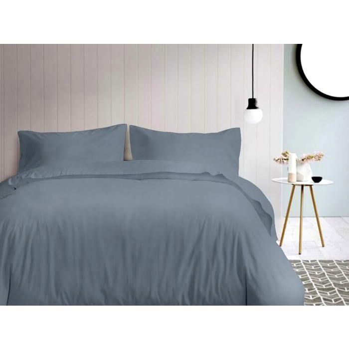 Housse parure de lit - Non spécifié - 160x220 cm - 100% coton - Douceur et respirabilité - 3 pièces