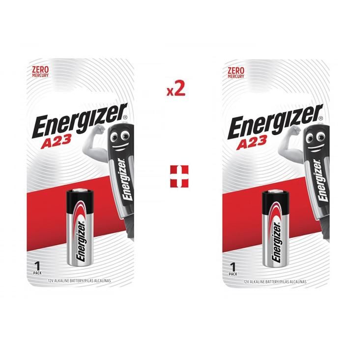 Energizer 2 Piles 23A Alkaline 12 volt A23 12V 2 Batteries Alcaline Multi Usage