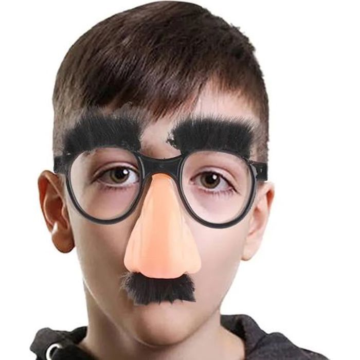 Lunettes Noires Avec Cils Nez Et Barbe Décoration De Fête Pour Femmes Et Hommes