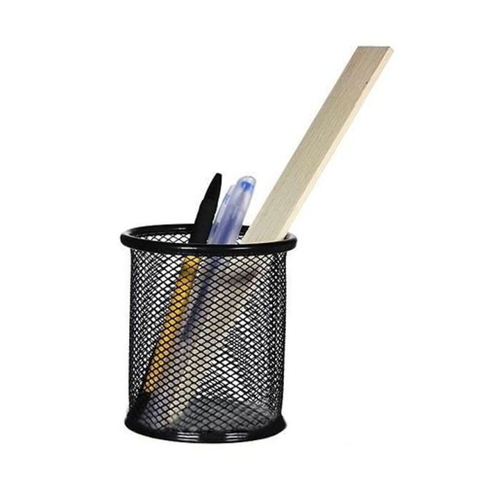 Boîte de rangement pour stylo avec porte-stylo en fer forgé NOIR
